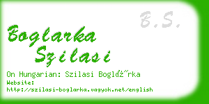 boglarka szilasi business card